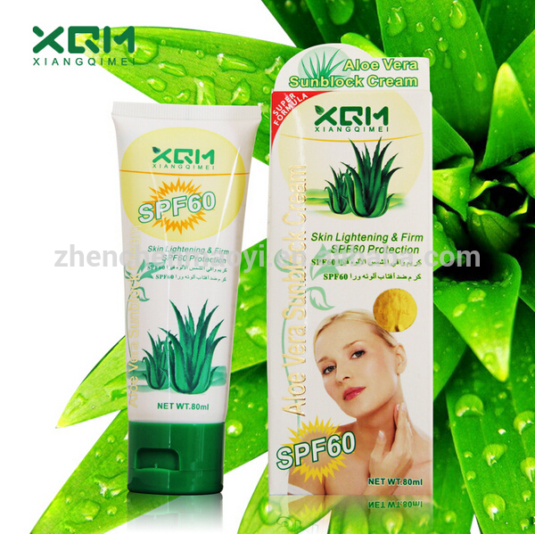 最高のアロエベラ2015xqm60保護ブロッククリーム日焼け止めクリームspf/ホワイトニング日焼け止めクリーム問屋・仕入れ・卸・卸売り