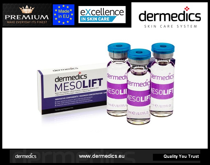 Dermedics メソ リフト有効血清用インスタント リフティング で ボトックス様作用の しわ削減- プロフェッショナル メソセラピー問屋・仕入れ・卸・卸売り