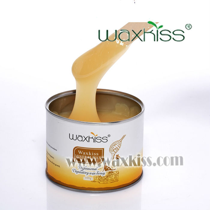 Waxkiss 400 グラム または 800 グラム メタル缶詰脱毛ソフト ワックス/脱毛ストリップ脱毛脱毛用脱毛工場価格問屋・仕入れ・卸・卸売り