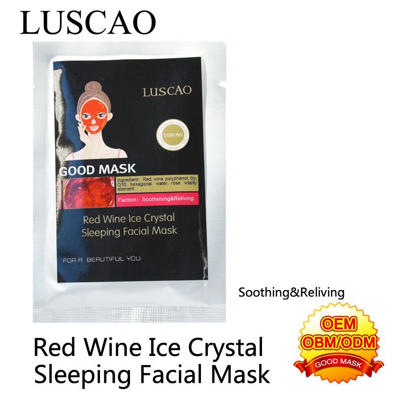 赤ワインブランドで抗老化クリーム用赤ワインアイスクリスタル睡眠フェイシャルマスク/レッド赤ワイン価格でインド問屋・仕入れ・卸・卸売り