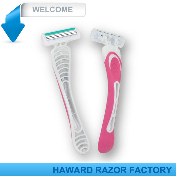 Oem haward使い捨て簡単使用トリプルブレード rasoir問屋・仕入れ・卸・卸売り