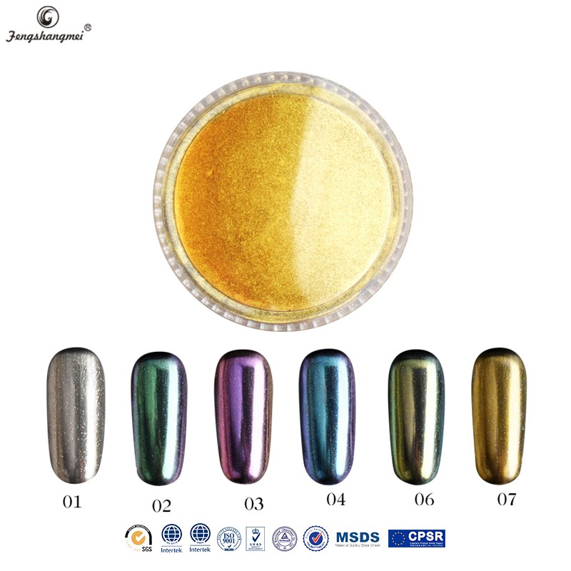 Fengshangmeiネイルアートサプライヤー2016熱い販売ミラー効果顔料ミラー効果マニキュア問屋・仕入れ・卸・卸売り