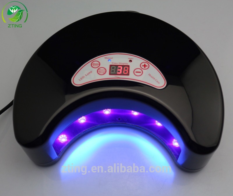 ムーン形状黒色18 ワット led ネイルランプ ネ イルジェルポリッシャードライヤー ドライヤー ツールファストドライヤー爪製品問屋・仕入れ・卸・卸売り
