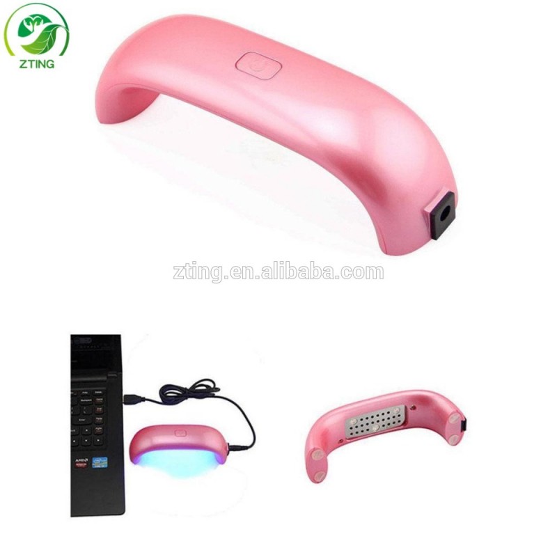 新しい9ワットポータブルusb led uvネイルランプネイルドライヤーでtimmersの30 s 60 s 90 s赤問屋・仕入れ・卸・卸売り