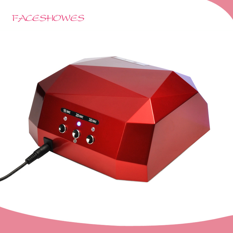 Faceshowesダイヤモンド36ワットccfl + led uvネイルランプでyesまたはno自動機能問屋・仕入れ・卸・卸売り