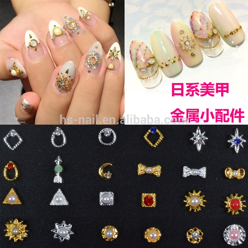 2016 3dホットjapaness新しい梨デザイン金属装飾用ネイルアート問屋・仕入れ・卸・卸売り