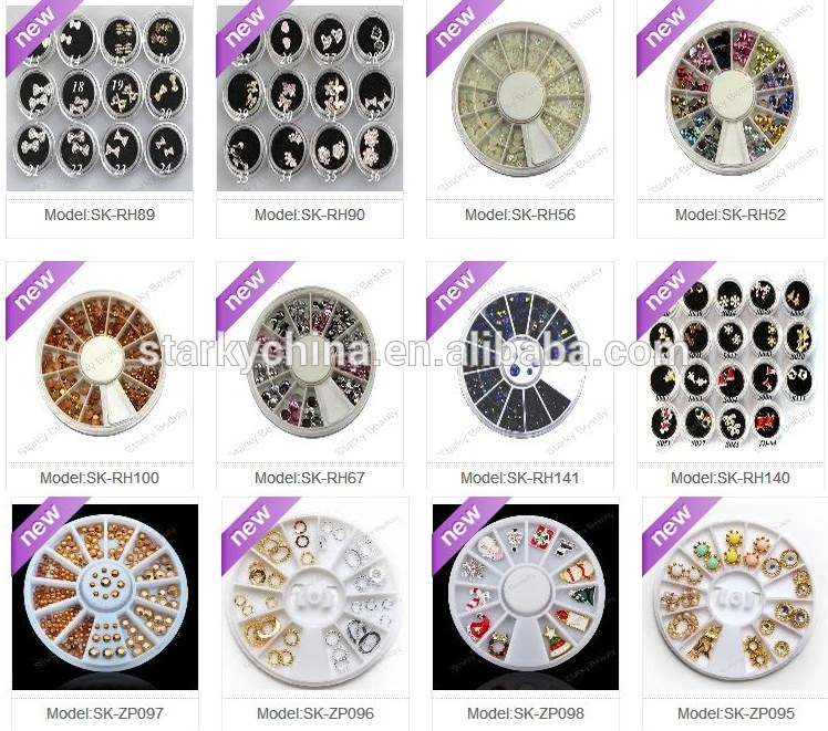 2016卸売サプライヤーネイルアート装飾ホイール金属アクセサリーネイルアート製品問屋・仕入れ・卸・卸売り