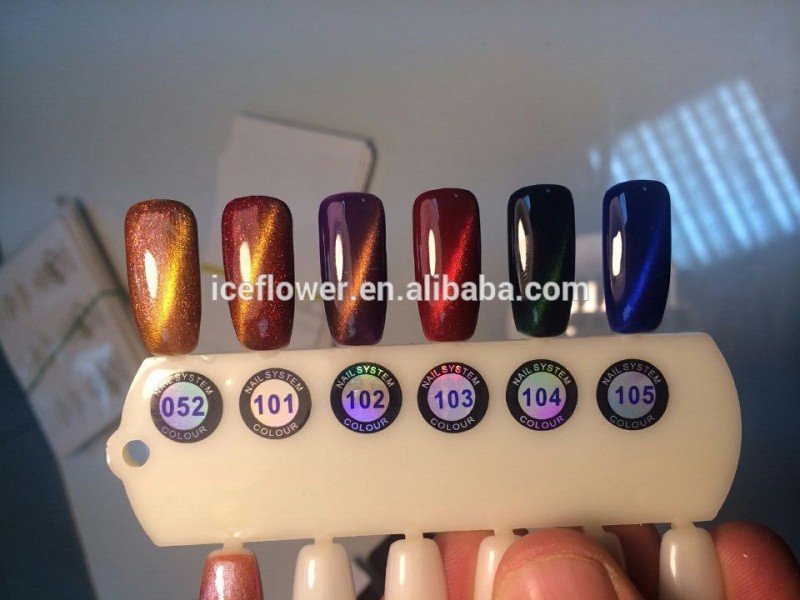 キャットアイジェルポリッシュカメレオン、 温度の変化ゲルポリッシュをオフソークuv/ledカラージェル、 磁気ネイルアートゲルワニス問屋・仕入れ・卸・卸売り