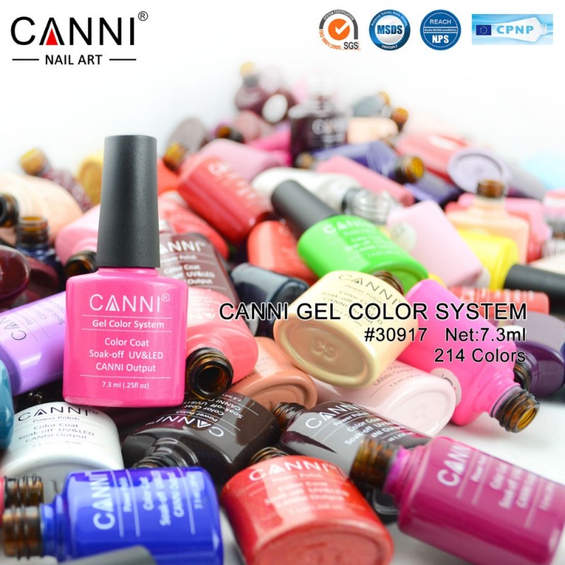 #30917ワット中国ジェルネイルポリッシュ卸売canni 7.3ミリリットル214色無料サンプルuvジェルネイルポリッシュ問屋・仕入れ・卸・卸売り