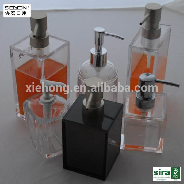 clear plastic acrylic latex bottles lotion bottles soap dispens with pump問屋・仕入れ・卸・卸売り