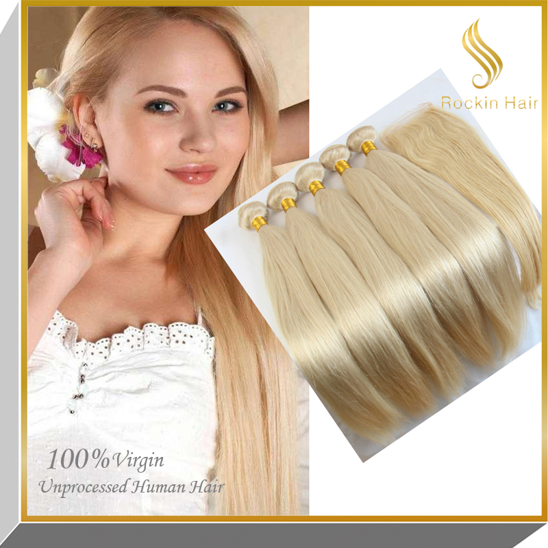 トップ品質613ストレートヘアエクステンション100%バージンブラジル髪卸売問屋・仕入れ・卸・卸売り