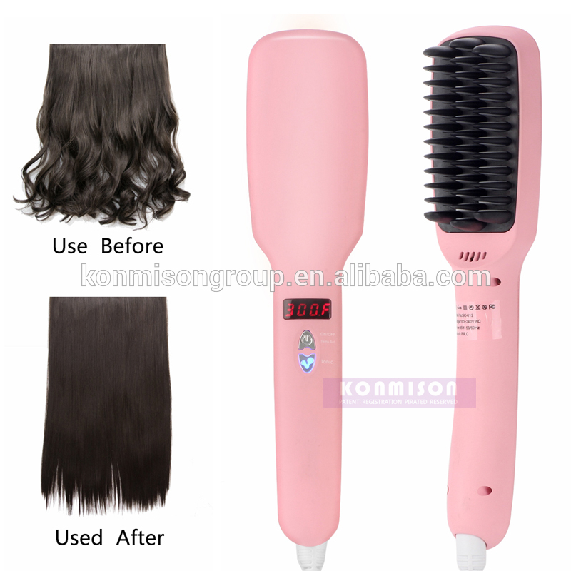アリババ熱い販売美しいスターストレートヘアアイロン櫛在庫問屋・仕入れ・卸・卸売り