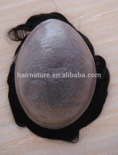 最高品質人間の髪の毛薄皮pu髪の交換システム用男性と女性問屋・仕入れ・卸・卸売り