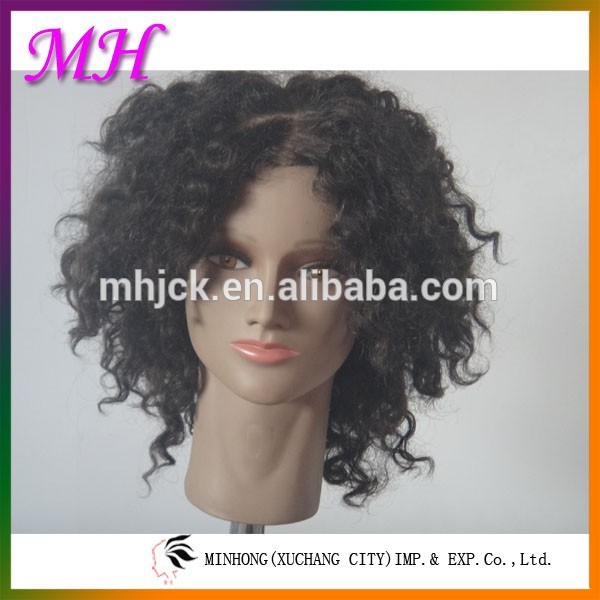 黒人男性用かつら変態カーリー、 アフロwigs100日本耐熱黒の男性用問屋・仕入れ・卸・卸売り