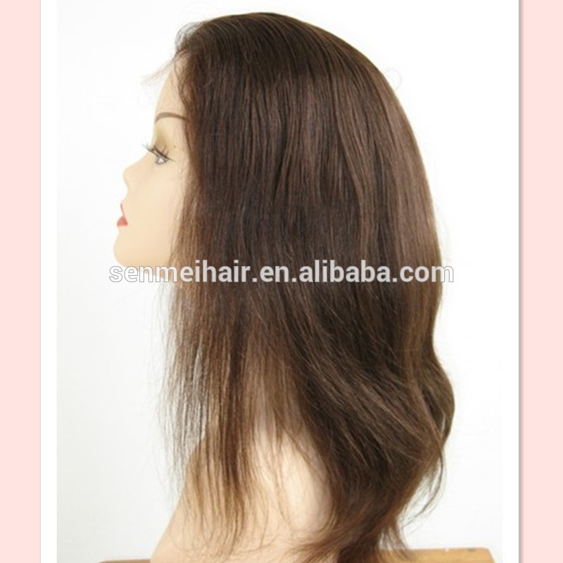 自然なストレートヘアウィッグ人毛100%ウイッグhignの品質のレースのかつら問屋・仕入れ・卸・卸売り