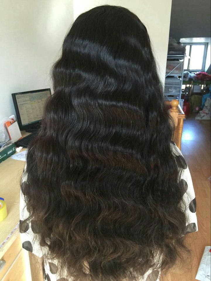 工場人間の髪フルレースかつら黒人女性、安い人間の髪かつら卸売問屋・仕入れ・卸・卸売り