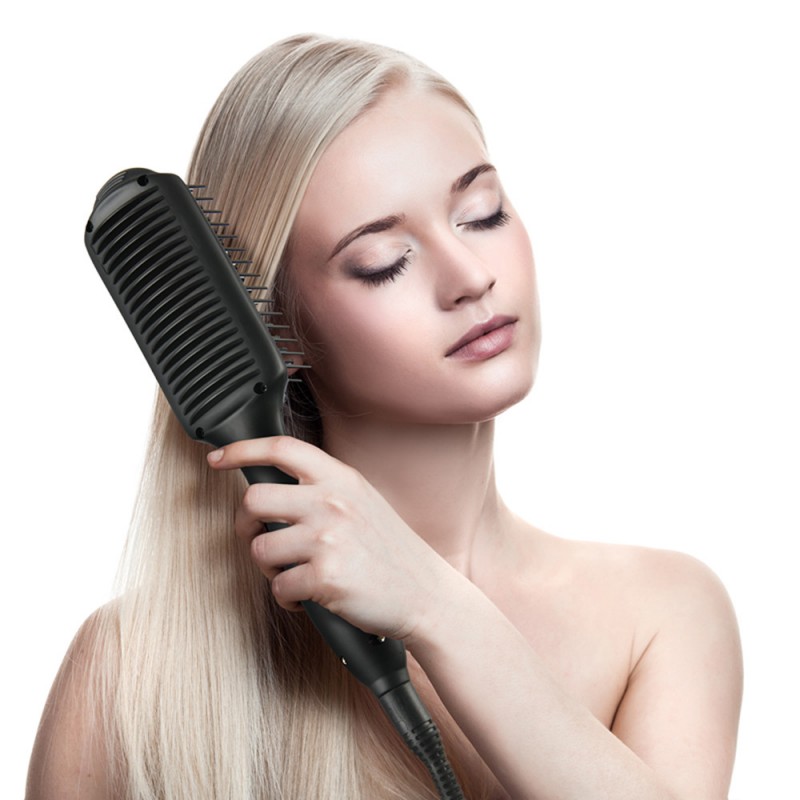 Oemストレートヘアアイロンブラシコームは最高の髪ストレート電気櫛用女の子問屋・仕入れ・卸・卸売り