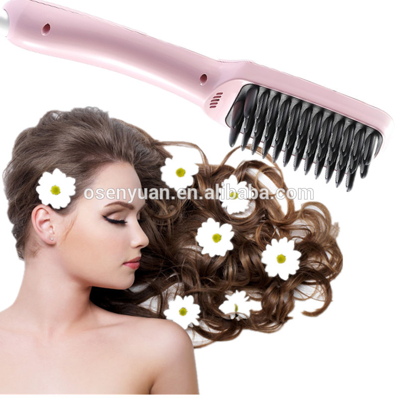 低価格イオンストレートヘアアイロンブラシ液晶ディスプレイストレートヘアアイロン、電気矯正ヘアブラシ問屋・仕入れ・卸・卸売り