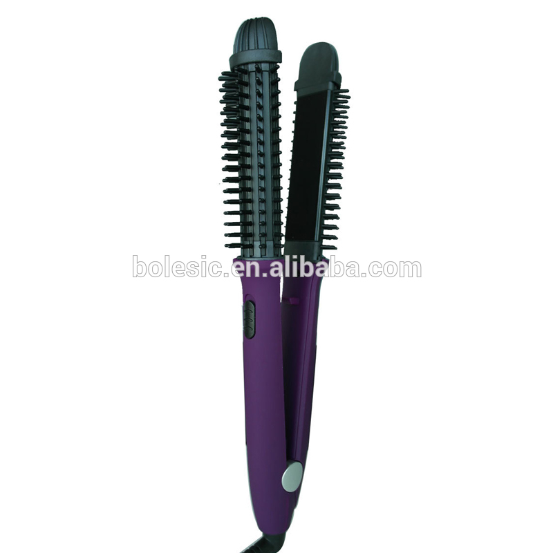 ストレートヘアアイロン矯正ブラシ最も安全セラミック最速加熱もつれ解除スタイリング抗熱傷特許取得デザイン問屋・仕入れ・卸・卸売り