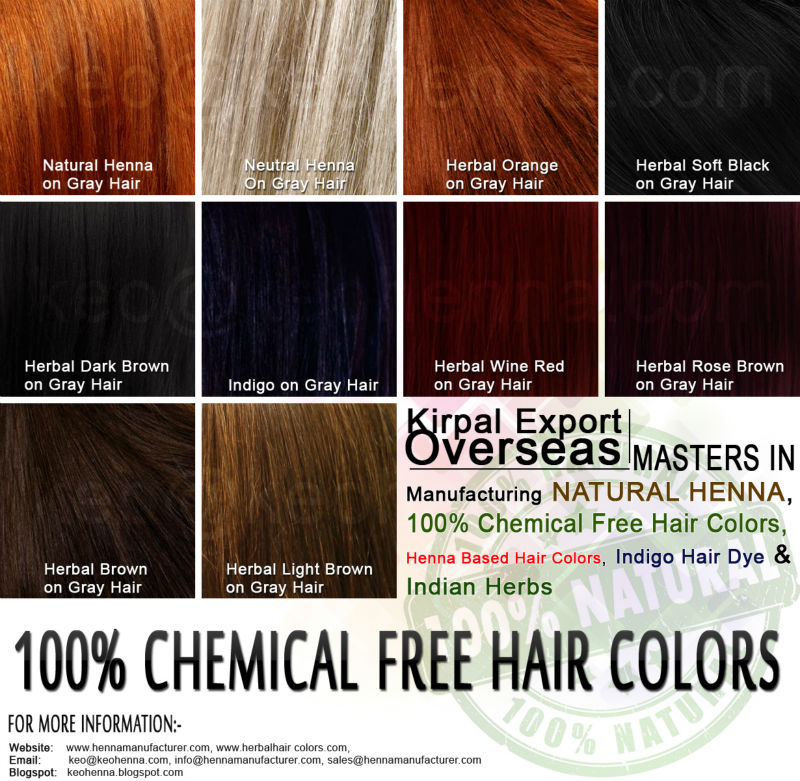 最高の自然な髪の色、 ハーブの髪の色、 ケミカルフリーのヘアカラー問屋・仕入れ・卸・卸売り