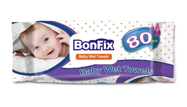 Bonfix赤ちゃんウェットワイプトルコ80ピース問屋・仕入れ・卸・卸売り