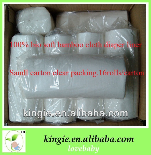 試供品の、16rolls/cartonはflushable、再使用可能な布のおむつのタケはさみ金、生物極度の柔らかい小さい順序受け入れる問屋・仕入れ・卸・卸売り