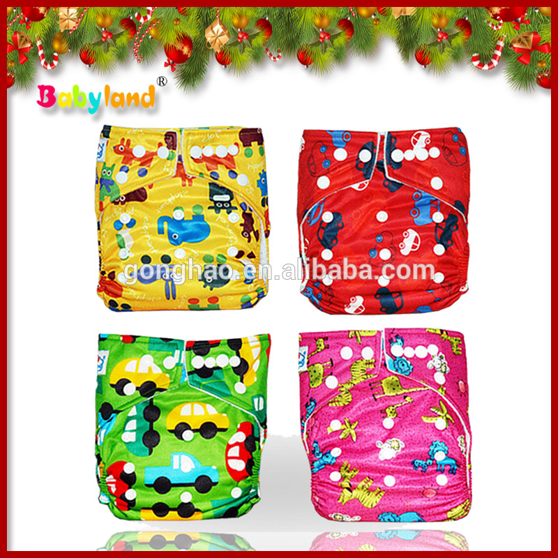 babylandメリークリスマス2015ホットベビー用品洗濯できる再利用可能な赤ちゃんの布おむつ問屋・仕入れ・卸・卸売り