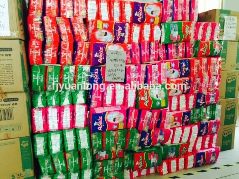 アベラ encaier赤ちゃん友人メーカー工場で中国ソフト快適な pe フィルム/綿フィルム トップ販売b グレード赤ちゃん おむつ問屋・仕入れ・卸・卸売り