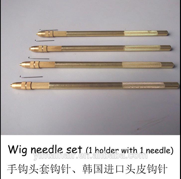 新しいプレミアムノット通し真鍮ホルダーを作るためのかつらとかつら髪製品ハンド縫製かぎ針編みフック針ツール問屋・仕入れ・卸・卸売り