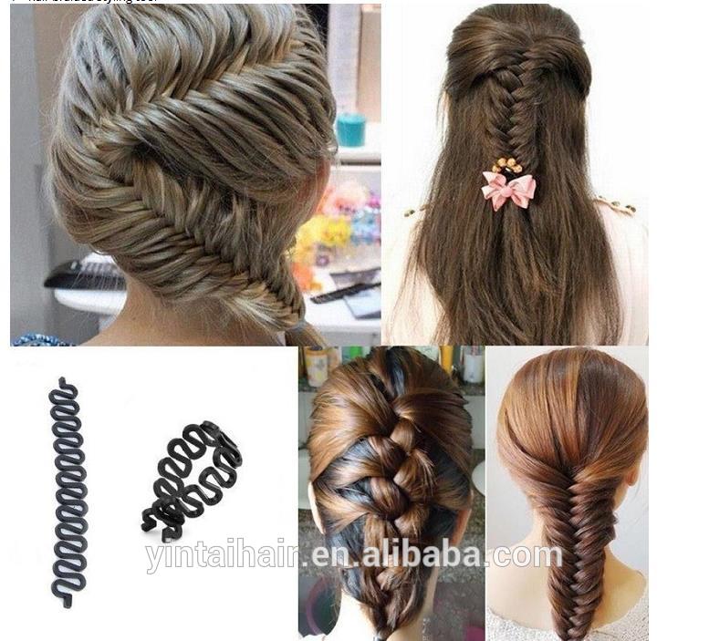 1ピース女性レディフランス語ヘアツイストスタイリングバンメーカーブレイダーローラーフック付きマジックヘアツイストスタイリングおだんごメーカーヘアバンドアクセサリー問屋・仕入れ・卸・卸売り