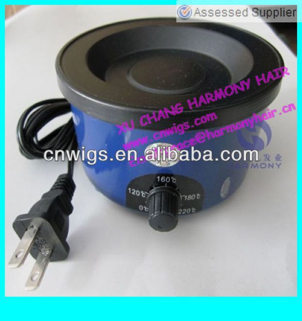 プロのヘアエクステンショングルー品質pot/電気グルーpot/ポットホットグルー問屋・仕入れ・卸・卸売り