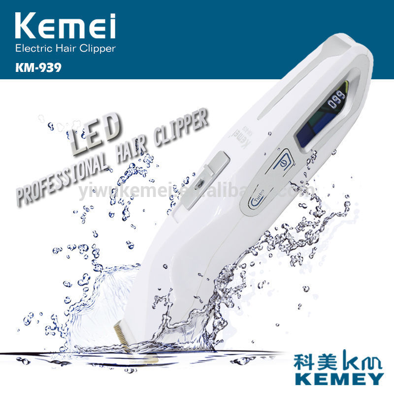Kemei KM-939電気防水プロフェッショナルバリカン髪トリマー防水問屋・仕入れ・卸・卸売り