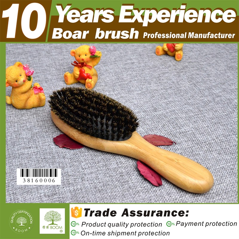 10年の経験プロフェッショナルラウンド毛ブラシでイノシシは卸売、環境に優しいベビーヘアブラシ問屋・仕入れ・卸・卸売り