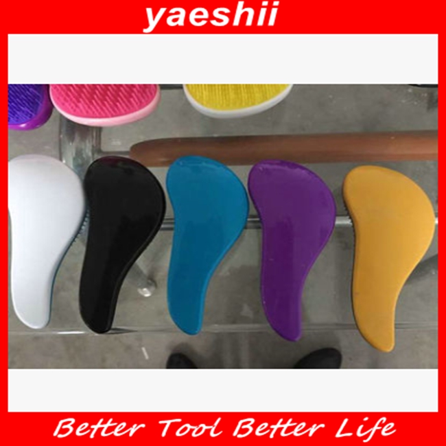 Yaeshiiプロフェッショナルプラスチックヘアブラシ用厚い毛送料からノット問屋・仕入れ・卸・卸売り