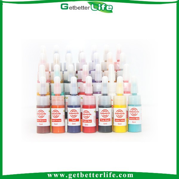 2015getbetterlife5ml28カラーパーマネントインクタトゥーインク集合/starbriteタトゥーインク/日本タトゥーインク問屋・仕入れ・卸・卸売り