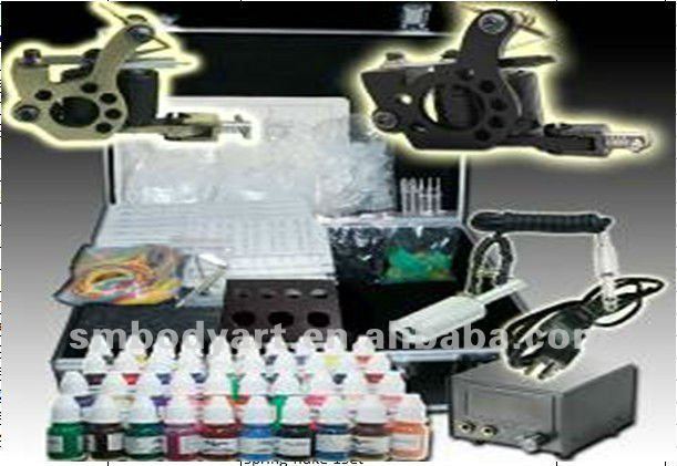 4デジタルの高度の入れ墨のキットは2つの入れ墨機械およびインクを電源問屋・仕入れ・卸・卸売り