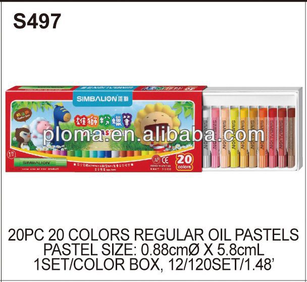子供のためのクラフト( s497) 20個20色定期的なオイルパステル問屋・仕入れ・卸・卸売り