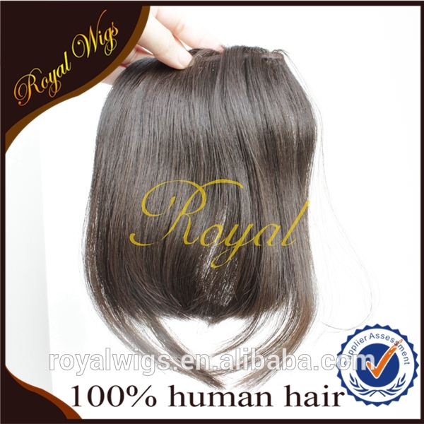 自然な色工場出荷時の価格の高品質なブラジルの毛のフリンジ人間の髪の毛の前髪問屋・仕入れ・卸・卸売り