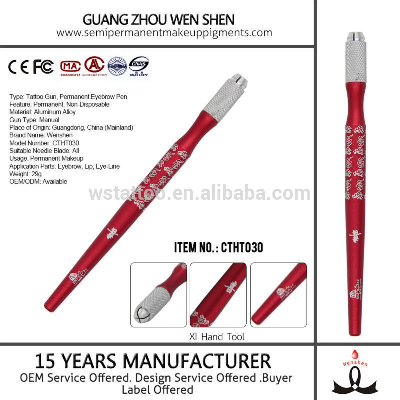 恒久的なメイクアップマニュアルペン赤の刺繍手で使用される問屋・仕入れ・卸・卸売り