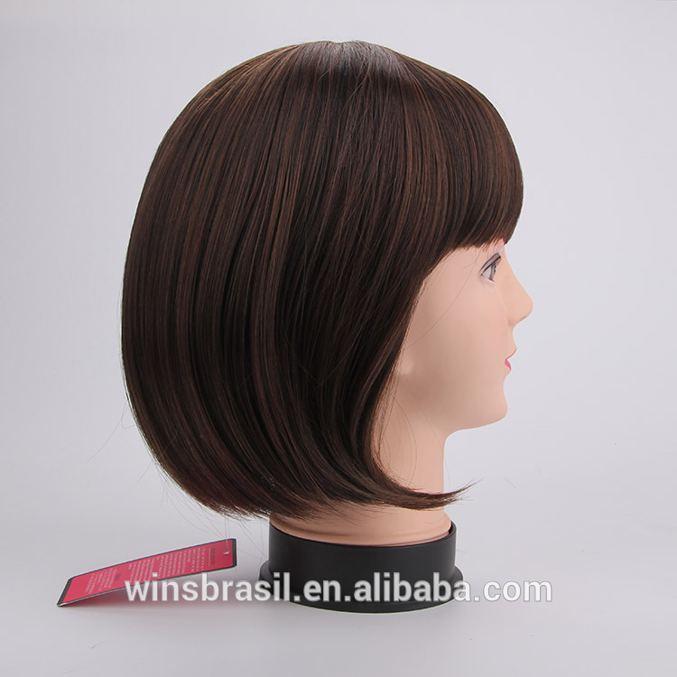 かわいい韓国のalibabaエクスプレスストレート合成毛のかつら安いショートウィッグ問屋・仕入れ・卸・卸売り