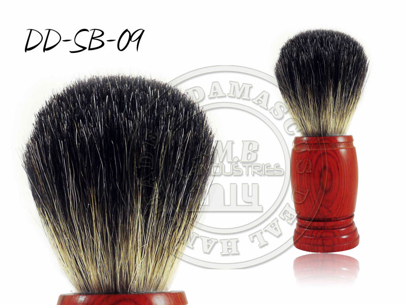 アナグマの毛シェービングブラシ赤pakkawooddd-sb-09ハンドル問屋・仕入れ・卸・卸売り