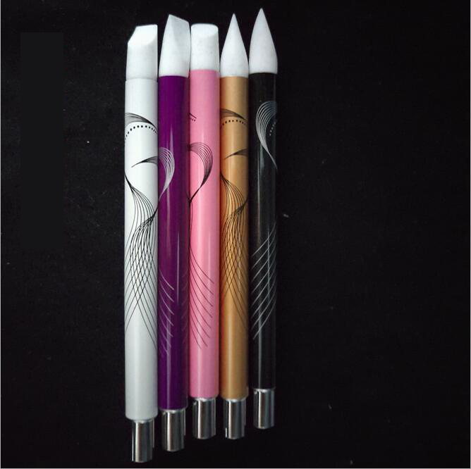 5ピースセット柔らかいシリコーンヘッドネイルアートペンのブラシ$ SNP-02プロフェッショナルシリコーン爪彫刻ブラシペン問屋・仕入れ・卸・卸売り