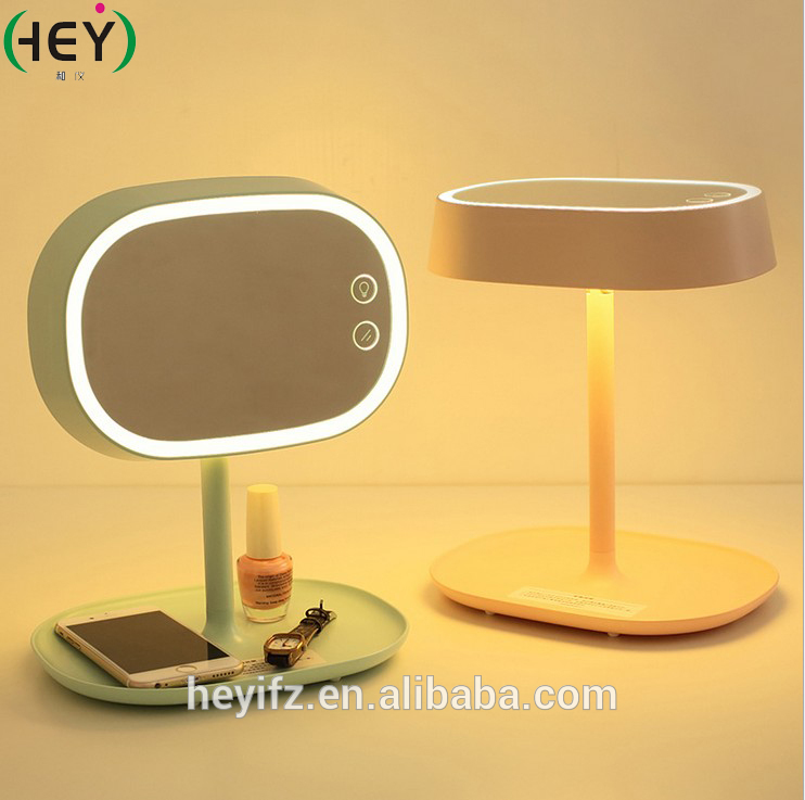 新しい到着片面デスクトップ充電式ledライト化粧鏡化粧鏡付きledランプ問屋・仕入れ・卸・卸売り
