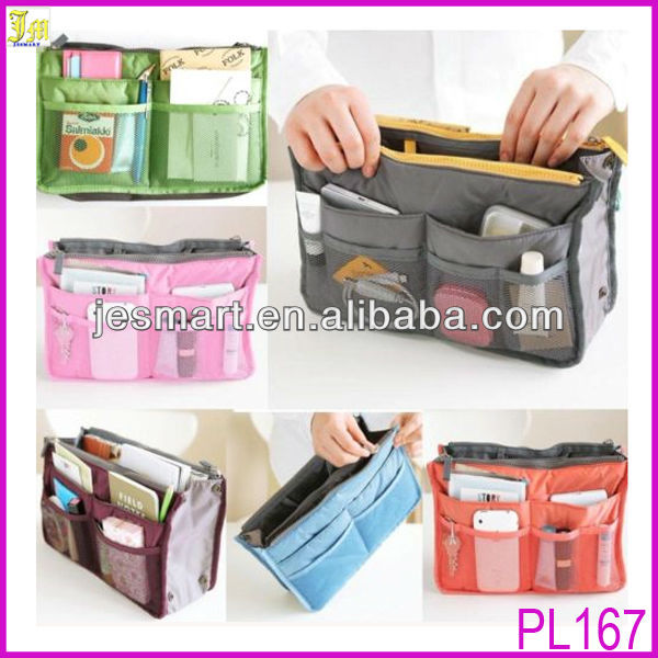 袋インサートオーガナイザー12色ハンドバッグ女性の旅行の財布ポーチＢＡＧＩＮＢＡＧオーガナイザー問屋・仕入れ・卸・卸売り