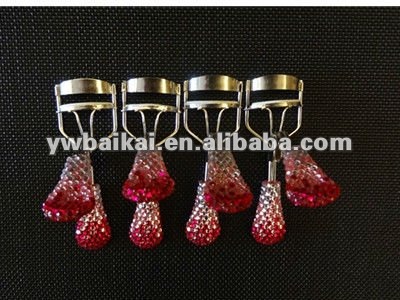 ピンク2014年勾配を見せびらかすダイヤモンドラインストーン付きアイラッシュカーラー問屋・仕入れ・卸・卸売り