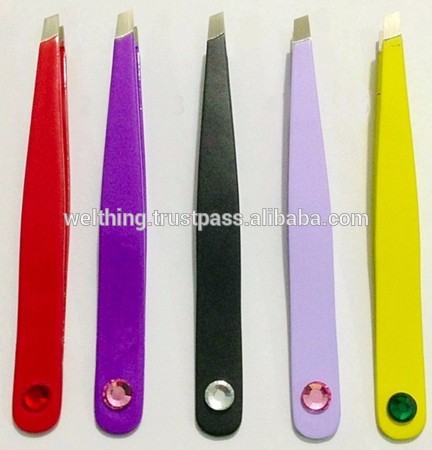 ラインストーンクリスタル一つと眉ピンセット、 新しいトレンド2015、 卸売ピンセット問屋・仕入れ・卸・卸売り