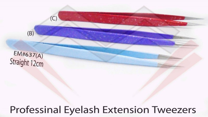 Straight_Different_Color_Eyelash_Extension_Tweezers_Three_Piece_Set問屋・仕入れ・卸・卸売り