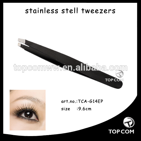 Fashionable colors Slant tip Manicure eyebrow tweezers問屋・仕入れ・卸・卸売り