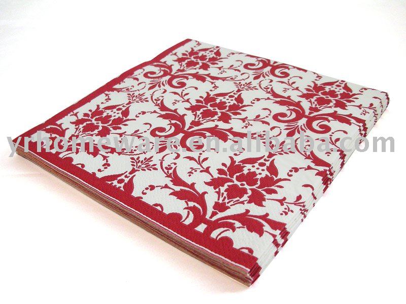 色の紙ナプキン(印刷されたペーパーserviette)問屋・仕入れ・卸・卸売り