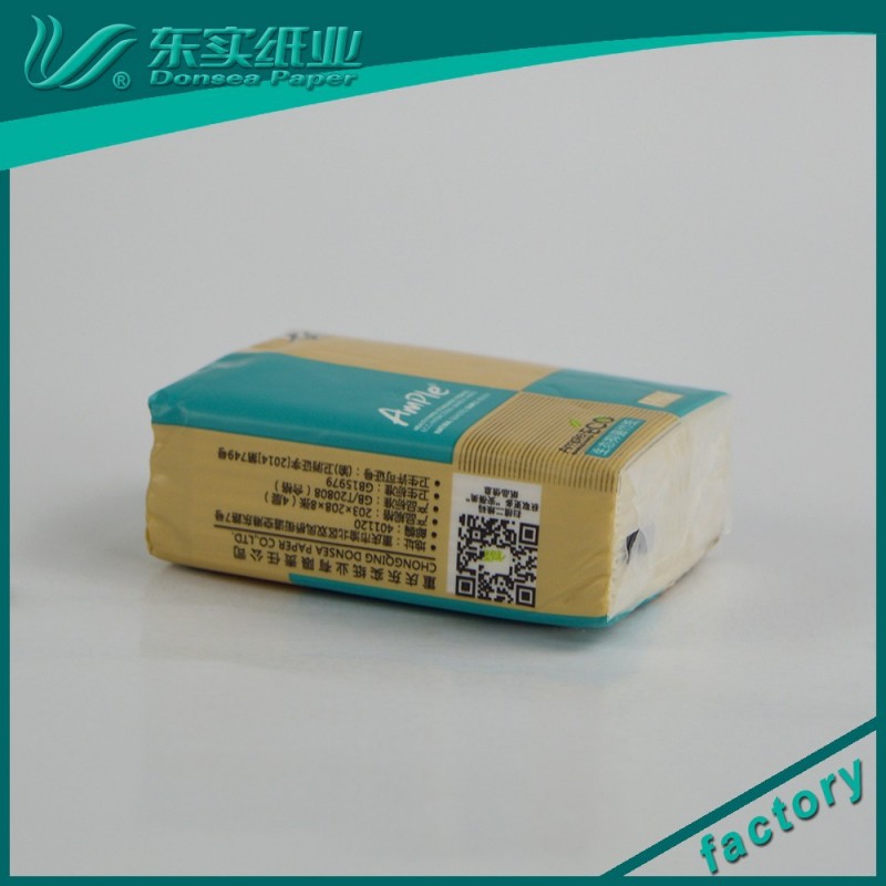 健康的な高吸収性無漂白竹パルプミニフェイシャルティッシュペーパー/ハンカチ紙問屋・仕入れ・卸・卸売り